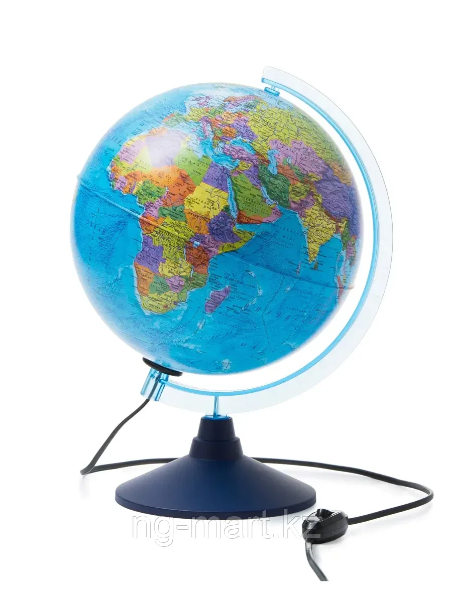 Глобус "ДЕНЬ И НОЧЬ" с двойной картой - политической Земли и звездного неба с подсветкой 25 см Ке012500278 - фото 1 - id-p96945631