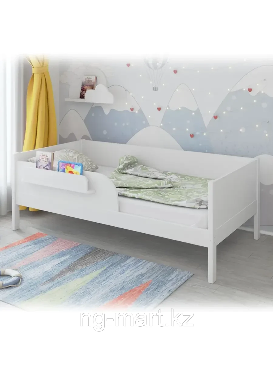 Кровать подростковая Атон Astrid белый - фото 1 - id-p96950634