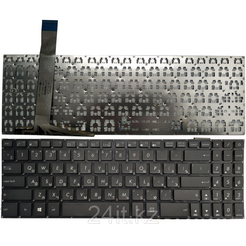 Клавиатура для ноутбука Asus X570 без подсветки черная RU