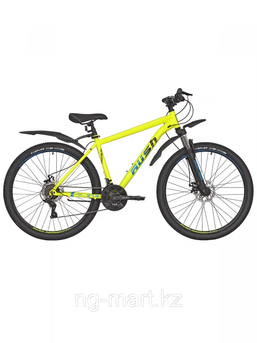 Велосипед горный 27,5" RX705 DISC ST 21ск RUSH HOUR желтый
