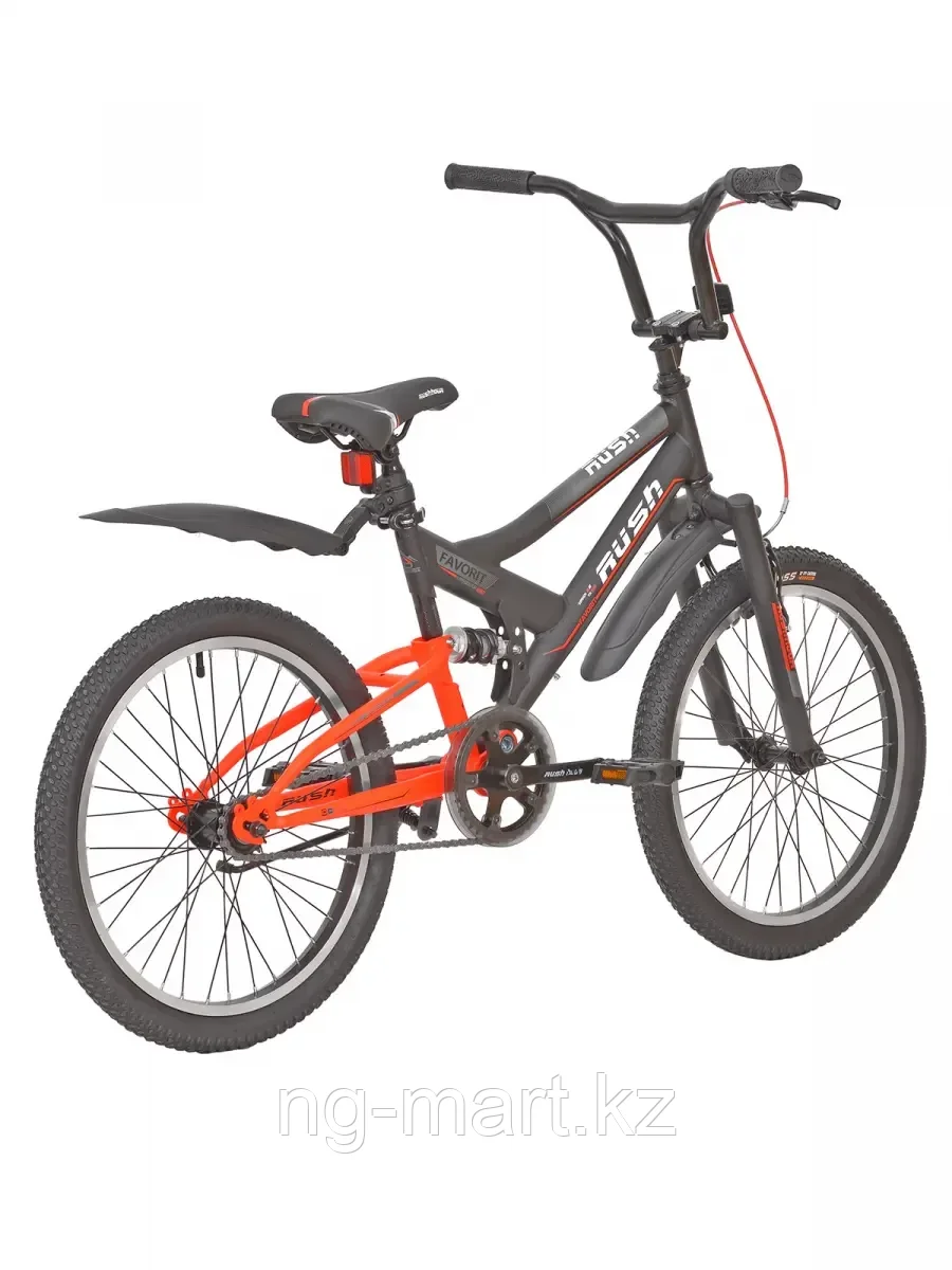 Велосипед подростковый 20" FAVORIT С-brake ST 1ск RUSH HOUR черный - фото 3 - id-p96950946