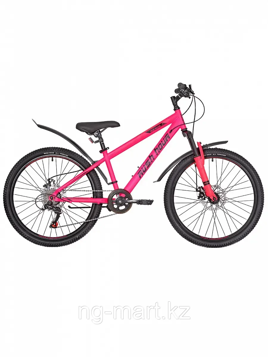 Велосипед подростковый 24" RX405 DISC ST 6ск RUSH HOUR розовый - фото 1 - id-p96950949