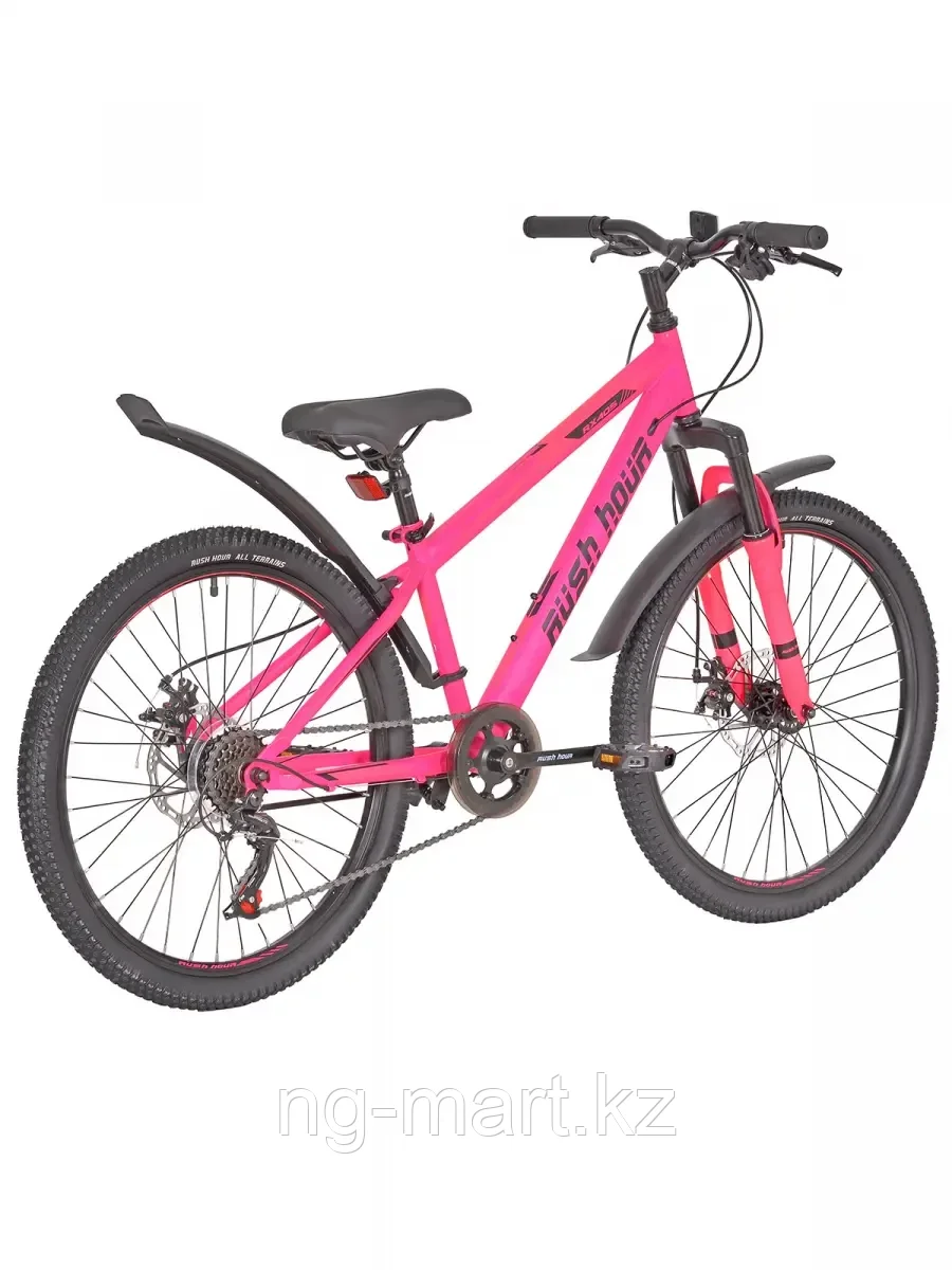 Велосипед подростковый 24" RX405 DISC ST 6ск RUSH HOUR розовый - фото 3 - id-p96950949