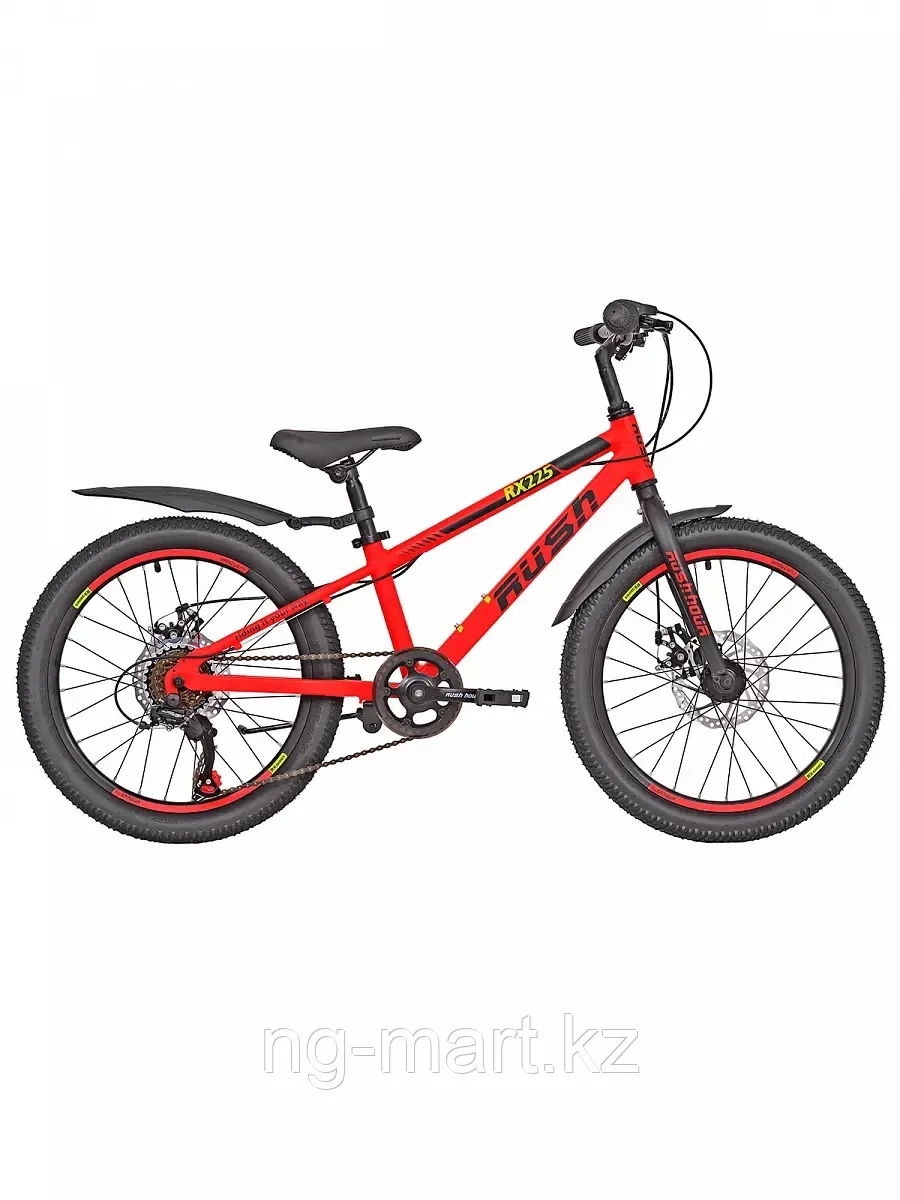 Велосипед подростковый 20" RX 225 DISC AL 6ск RUSH HOUR красный - фото 1 - id-p96950950