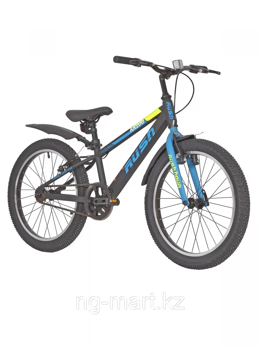 Велосипед подростковый 20" RX 200 V-brake ST 1ск RUSH HOUR черный - фото 2 - id-p96950951