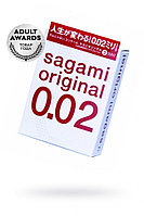 Презервативы SAGAMI Original 0.02 ультратонкие, гладкие №3