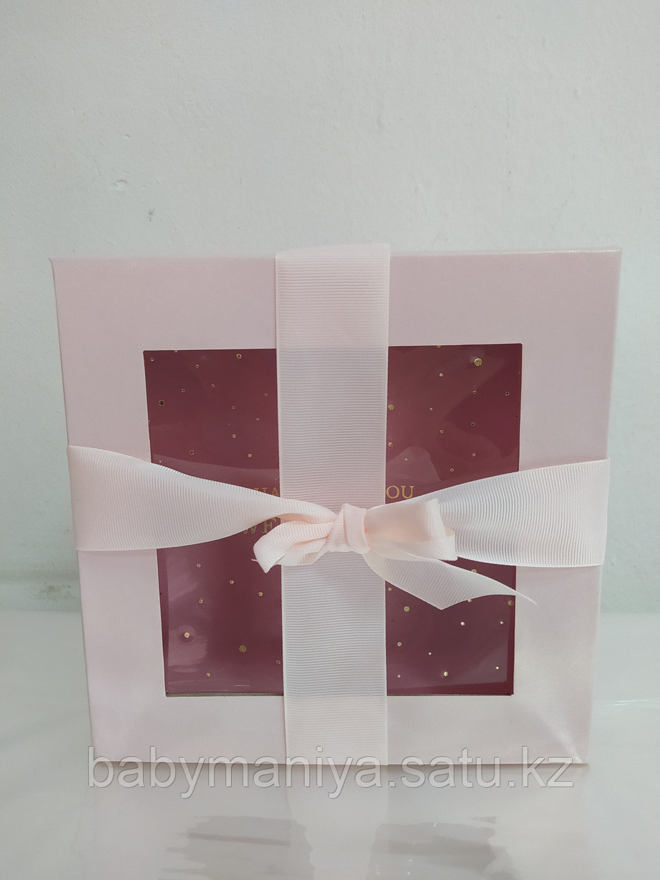 Подарочная коробка 20*20 см розовый - фото 4 - id-p87493979
