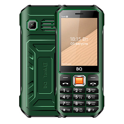 Мобильный телефон BQ 2824 Tank T,темно--зеленый