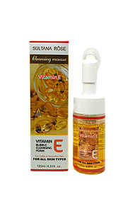 Пенка для умывания с щеточкой Sultana Rose - Vitamin E