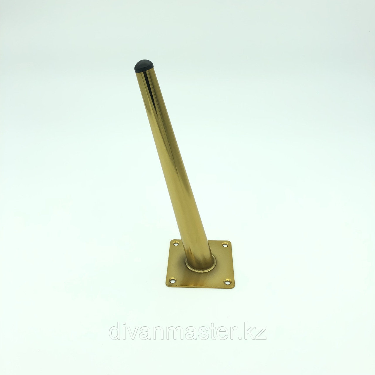 Ножка мебельная, стальная с наклоном 25 см.Золото