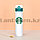 Термос для чая Starbucks (Старбакс) 400ml белая с зеленым логотипом, фото 3
