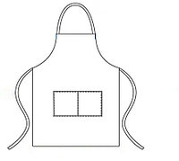 Фартук с нагрудником с 2 карманами - черный унисекс коммерческий фартук для кухни, кулинарии, ресторана, ба