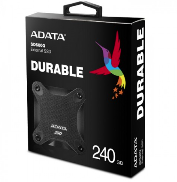 Внешний SSD накопитель, ADATA SD600Q 240GB Черный / - фото 2 - id-p96969573