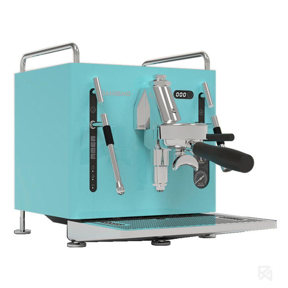 Кофемашина рожковая Sanremo Cube R Absolute 1Gr, голубая