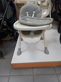 Стульчик для кормления 2 в 1 TOMIX «KEVIN», (Light grey), трансформация в детский стульчик
