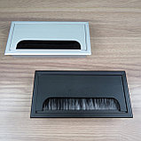 Заглушка мебельная для проводов ZBD-002 черная, фото 7