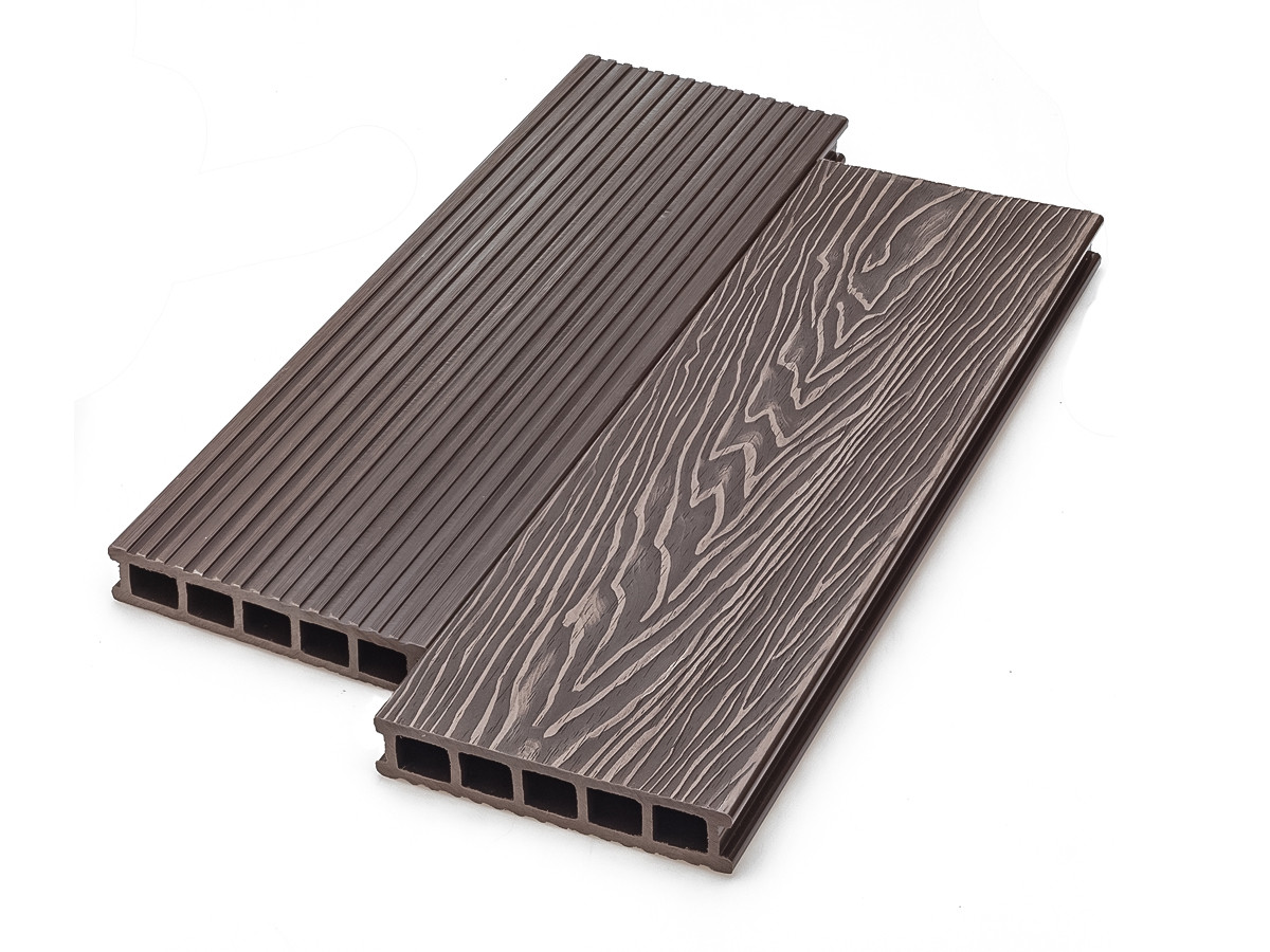 Террасная доска из ДПК Magnum Pro 3D Deckart пустотелая 165*32мм