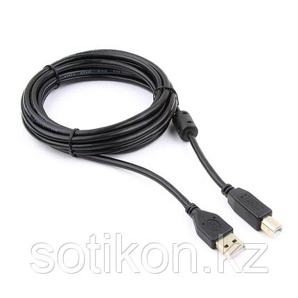 Кабель USB 2.0 Pro Cablexpert CCF-USB2-AMBM-10, AM/BM, 3м, экран, феррит.кольцо, черный, пакет, фото 2