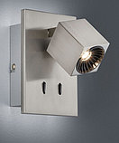 Споты CUBA Мат. никель incl. 1 x SMD, 4,3W, 3000K, 430Lm IP20 TRIO 828570207, фото 2