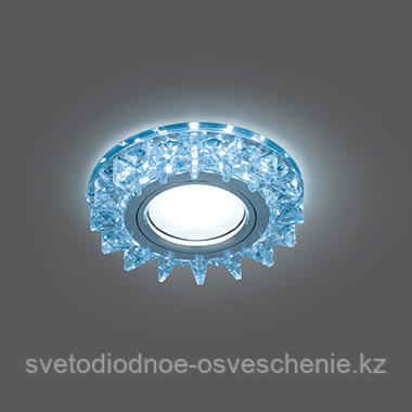 BL038, Светильник Gauss Backlight Кругл. кристал/хром, GU5.3, LED 4100K, фото 1