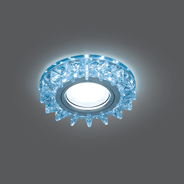BL038, Светильник Gauss Backlight Кругл. кристал/хром, GU5.3, LED 4100K - фото 1 - id-p96990316