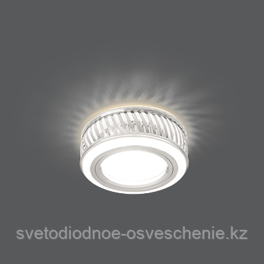 BL086  Светильник Gauss Backlight Кругл. белый/белый, GU5.3, 3W LED 3000K 1/30, фото 1