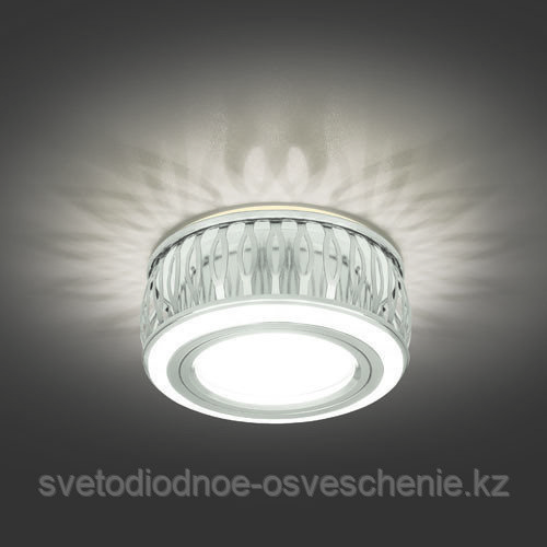 BL094  Светильник Gauss Backlight Кругл. белый/белый, GU5.3, 3W LED 3000K 1/30, фото 1