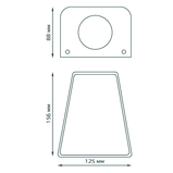 GD163 Светильник садово-парковый Gauss Sigma настенный архитектурный GU10 125*88156mm 50Hz/79997/, фото 3