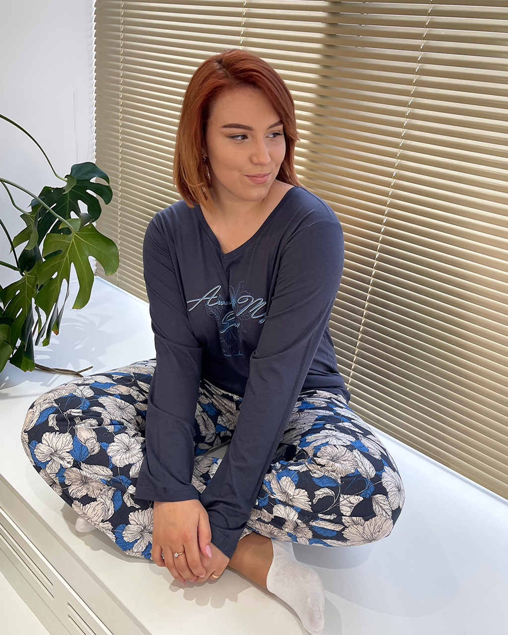 Пижама женская 1 XL / 50-52, Тёмно-синий - фото 1 - id-p96994588