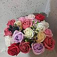 Букет мыльных роз, 19 роз в букете., фото 4