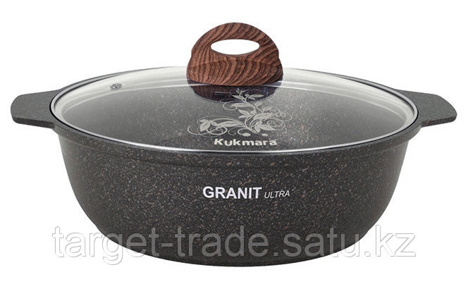 Кастрюля жаровня KUKMARA "Granit Ultra" 3 л. - фото 1 - id-p96999685