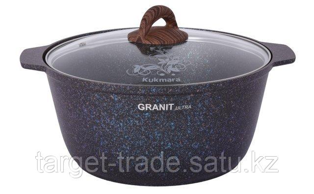 Кастрюля жаровня KUKMARA "Granit Ultra" 5 л. - фото 1 - id-p96999893