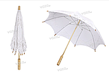 Зонт для  невесты/ Зонт / Зонт от солнца тканевый / Зонт кружевной / Зонт-трость ажурный, фото 4