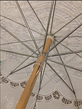 Зонт для  невесты/ Зонт / Зонт от солнца тканевый / Зонт кружевной / Зонт-трость ажурный, фото 5