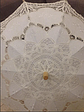 Зонт для  невесты/ Зонт / Зонт от солнца тканевый / Зонт кружевной / Зонт-трость ажурный, фото 7