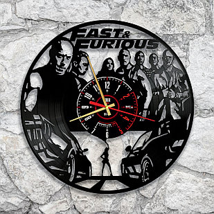 Настенные часы Форсаж Вин Дизель Fast & Furious Vin Diesel, подарок фанатам, любителям, 2932