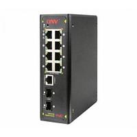 Коммутатор PoE индустриальный управляемый GbE 8-портовый ONV IPS33108PFM 8 портов 10-100-1000Mbps PoE