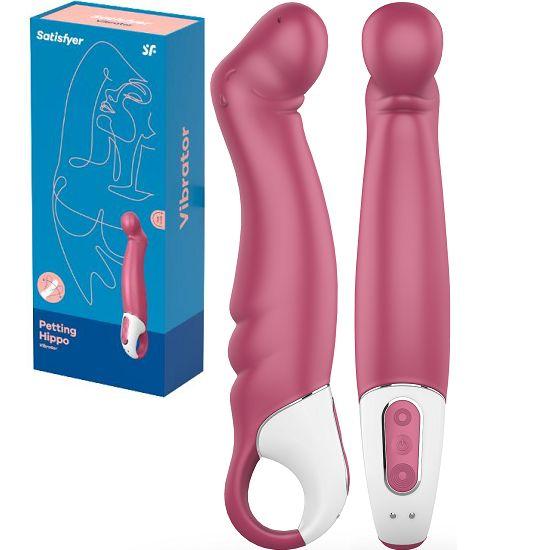 Вибратор для точки G - Satisfyer Vibes - Petting Hippo, 23 см