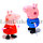 Набор фигурок Свинка Пеппа папа Свин мама Свин маленький Джордж с набором для ванной, фото 5