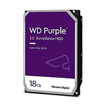 Western Digital WD180PURZ Жесткий диск 18Tb WD Purple SATA-III 512Mb 3,5" 7200rpm, DV&NVR
