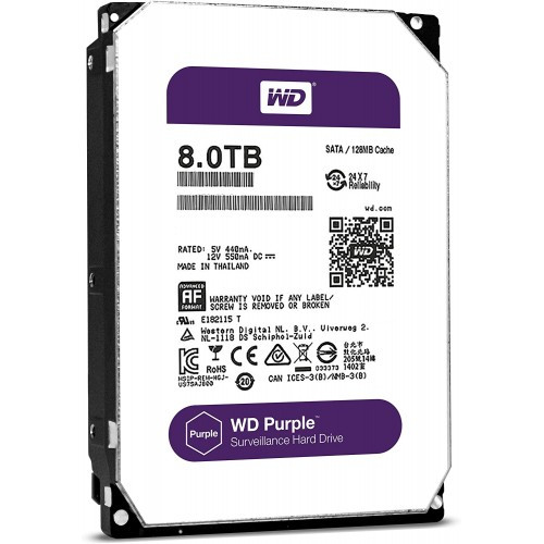 Western Digital WD84PURZ Жесткий диск для видеонаблюдения HDD 8Tb WD Purple SATA 6Gb/s 128Mb 5640rpm 3,5" - фото 2 - id-p97004863