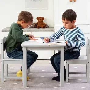 Стол детский СУНДВИК серый 76x50 см ИКЕА, IKEA, фото 2