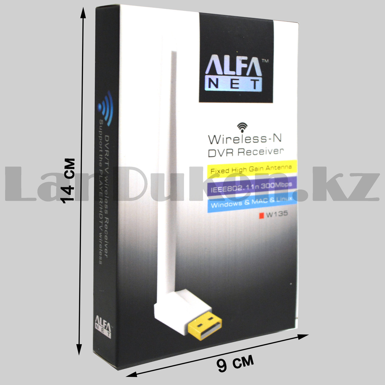 Беспроводной USB Wi-Fi адаптер ALFA Net W135 белый - фото 6 - id-p97013326