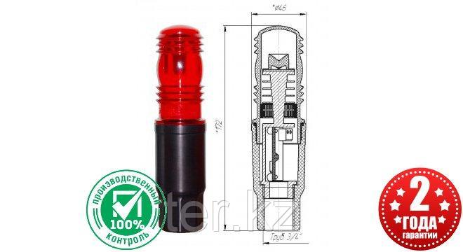 Заградительный огонь «ЗОМ-1АЛ» >10cd, тип «А», 30-265V AC/DC, IP65 - фото 1 - id-p97013430