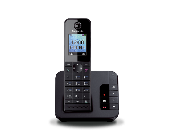 Радиотелефон PANASONIC KX-TGH220RUB черный, фото 1