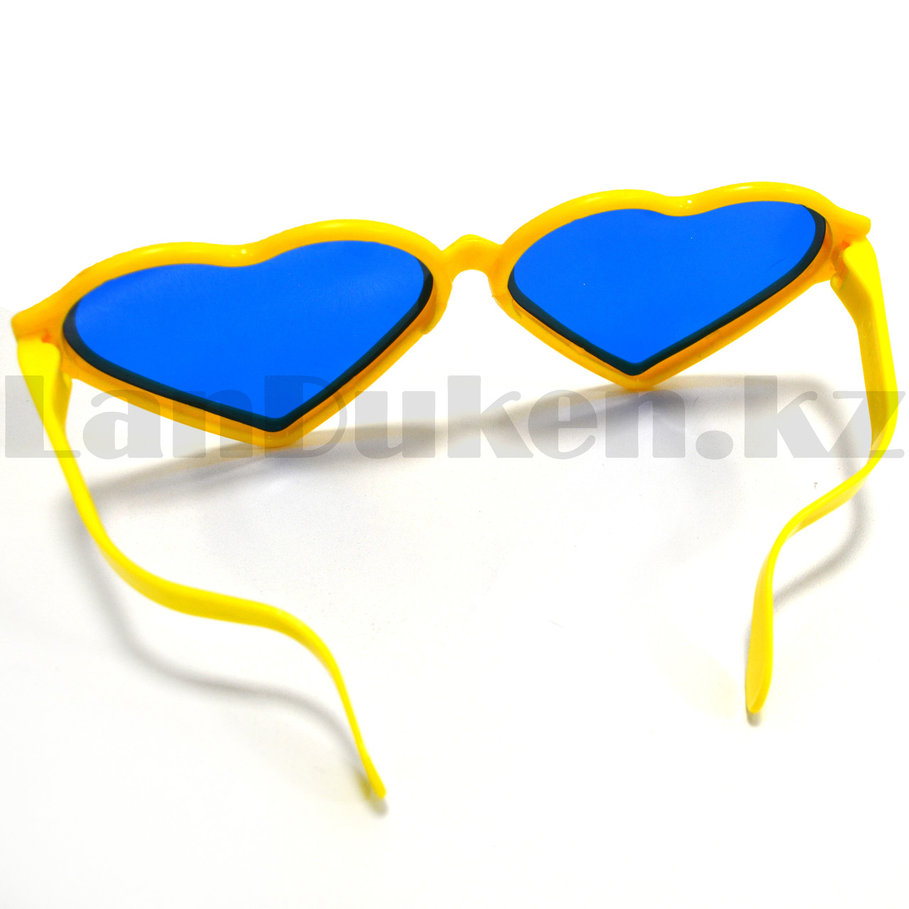 Огромные карнавальные очки "Сердечки" (с желтой оправой) - фото 4 - id-p97022336