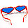 Огромные карнавальные очки "Сердечки" (с красной оправой), фото 9