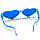 Огромные карнавальные очки "Сердечки" (с голубой оправой), фото 4