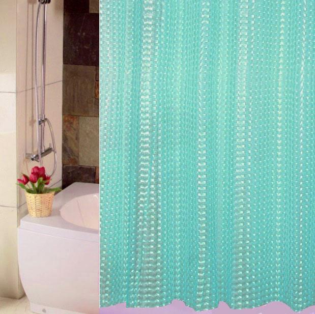 Водонепроницаемая шторка для ванной полупрозрачная 3D Shower curtain 180x180 см березовая - фото 1 - id-p97032290