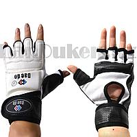 Шингарты для тхэквондо на липучках белые Размер ХS